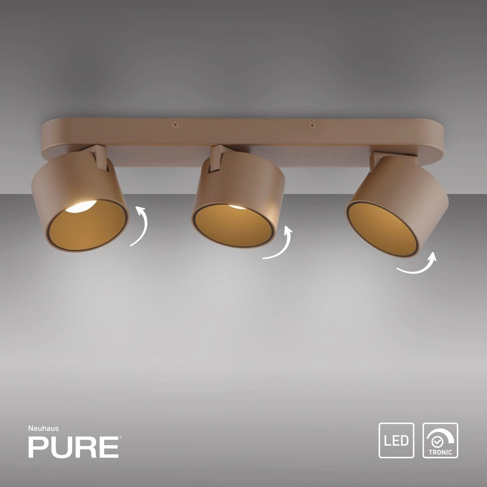 3L Led surface-mounted spotlight Pure Cup Bronce Paul Neuhaus 4012248395622