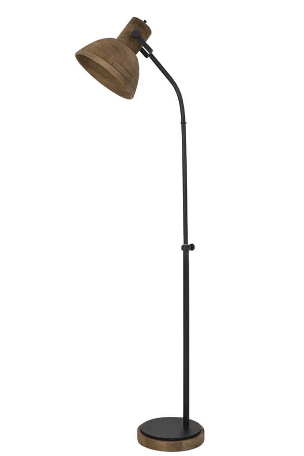 Country Reading Lamp Imbert wood with black Light & Living 8717807293260