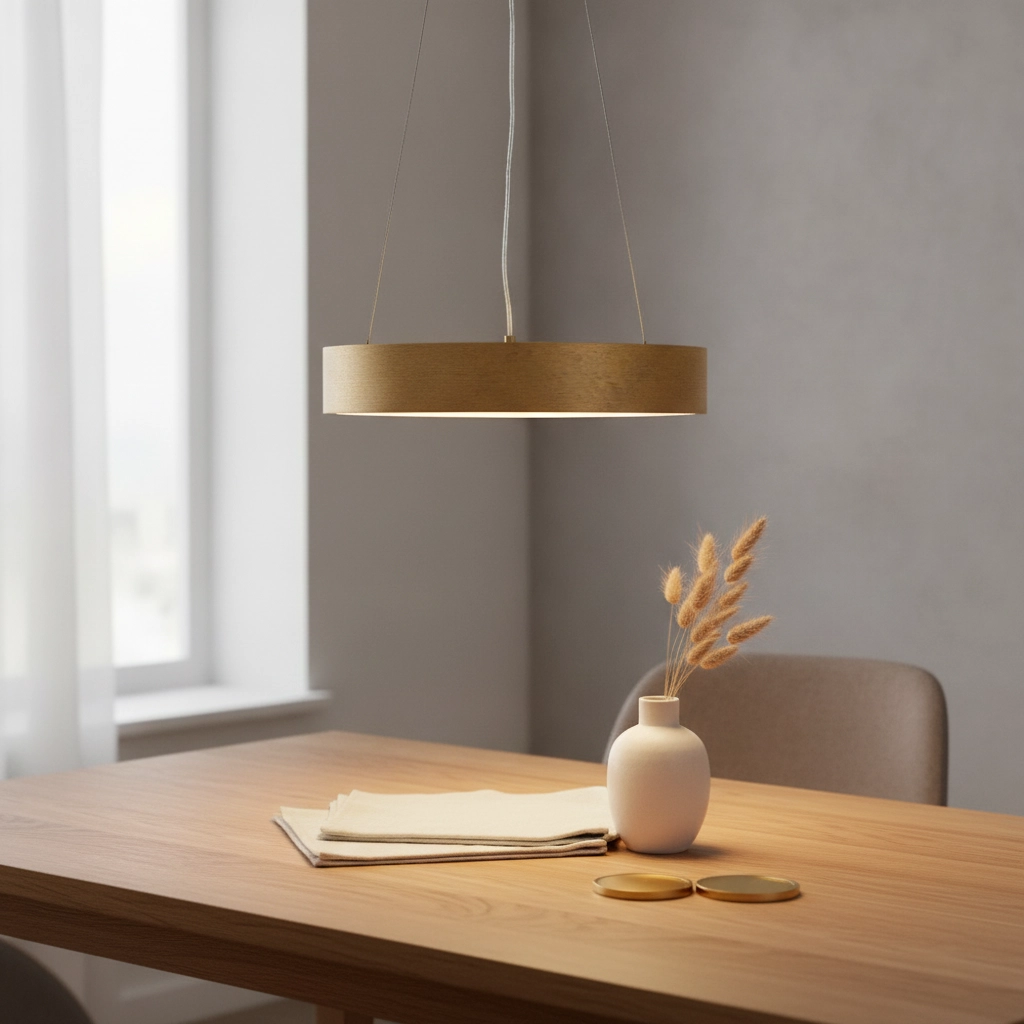 Pendant lamp Rando Thin gold Ø 38cm