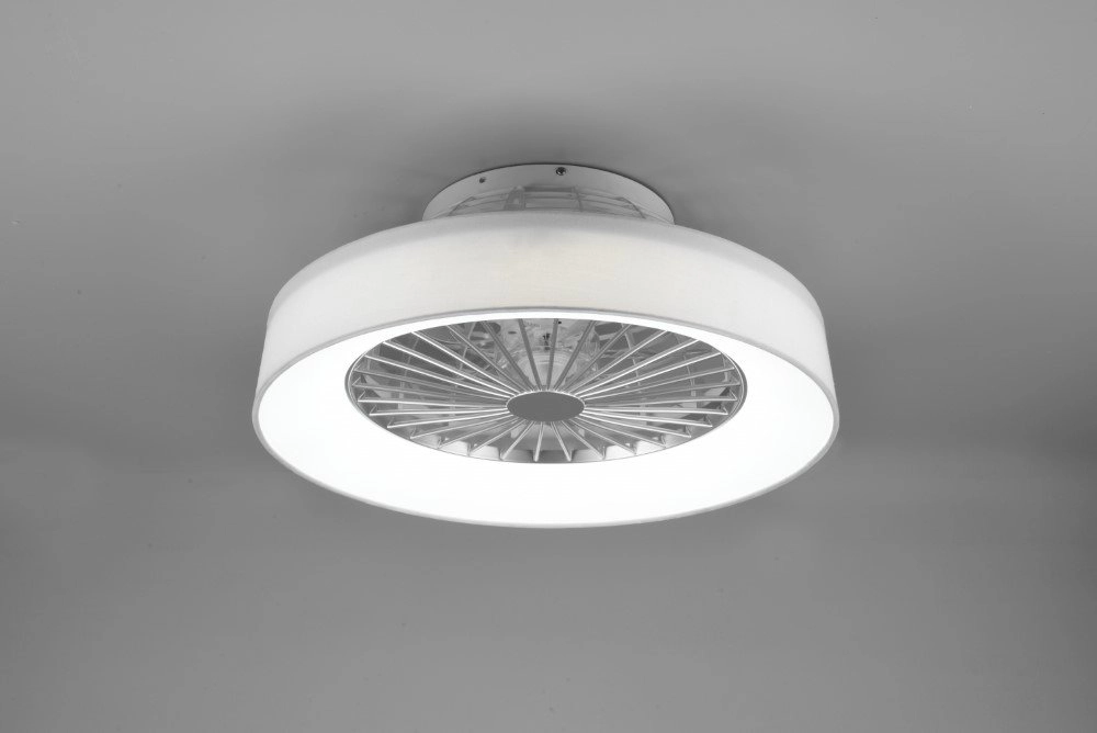 LED ceiling fan Farsund 47cm white Trio 4017807491074