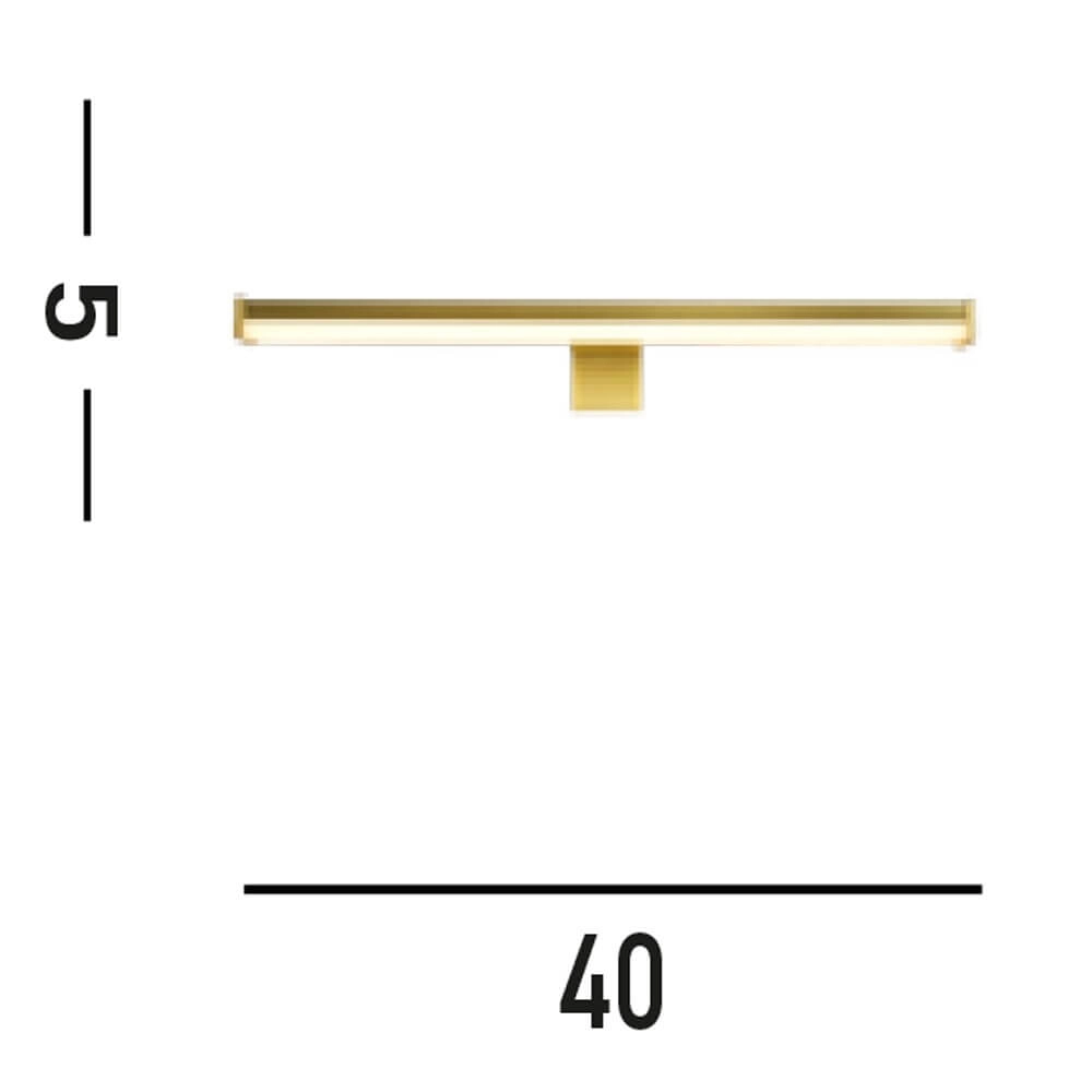 Mirror lamp Kos gold 40cm Searchlight 5053423272566