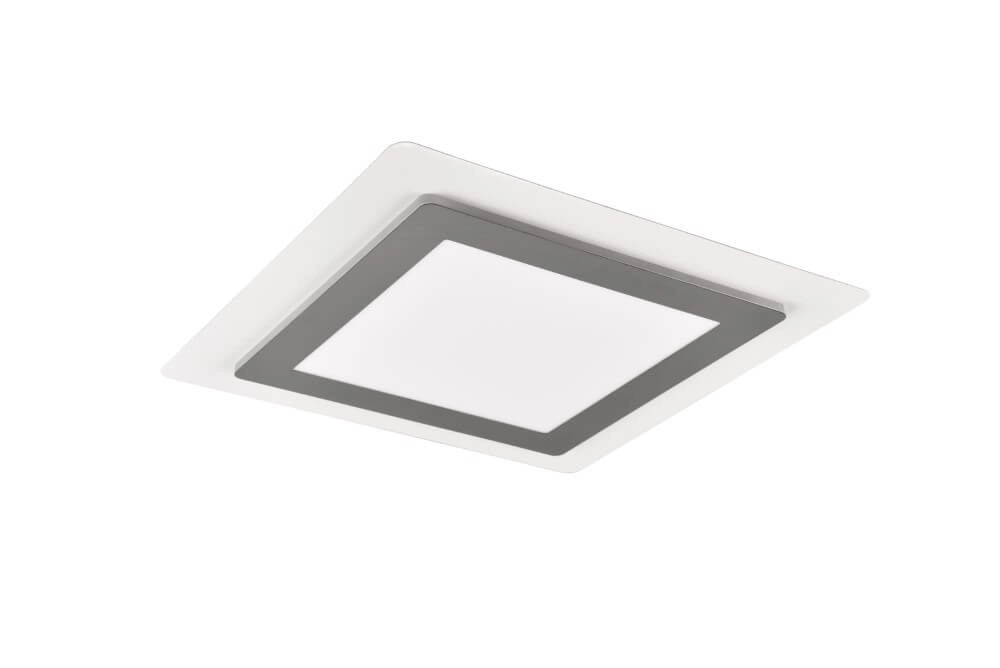 Square design ceiling lamp Morgan nickel