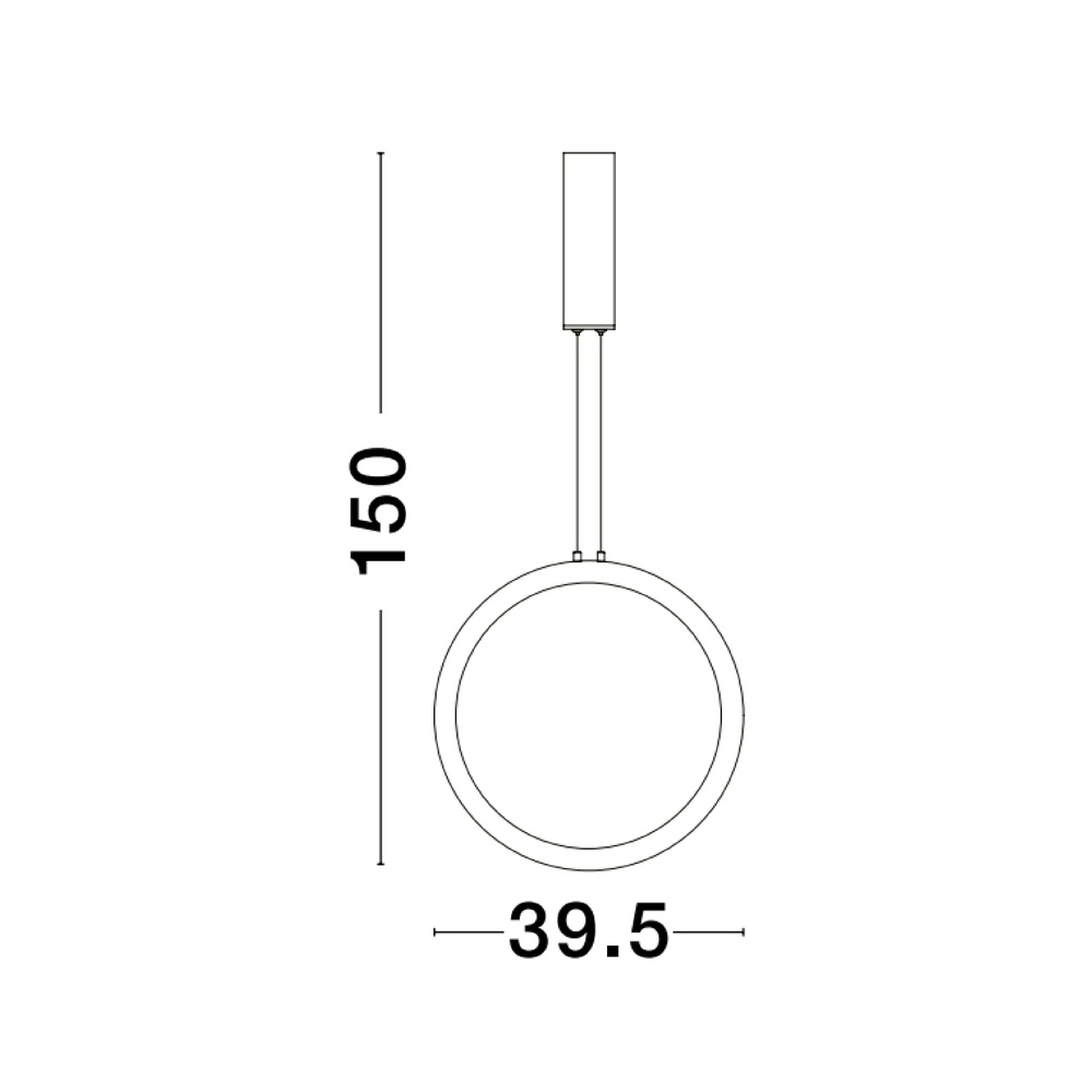 Round pendant lamp Change Ø 39.5cm gold Lyora 5212017437280