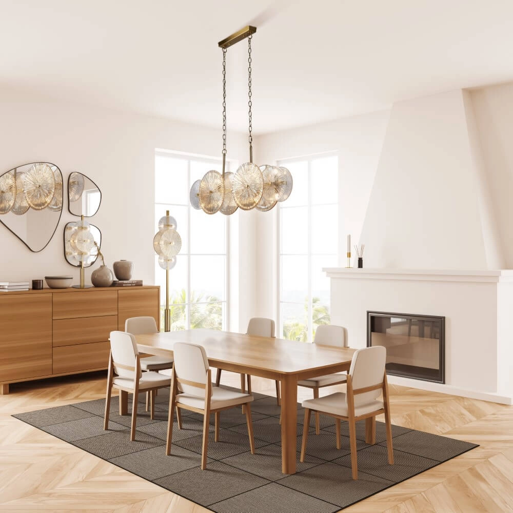 Pendant lamp Wagon Wheel gold Searchlight 5053423247625