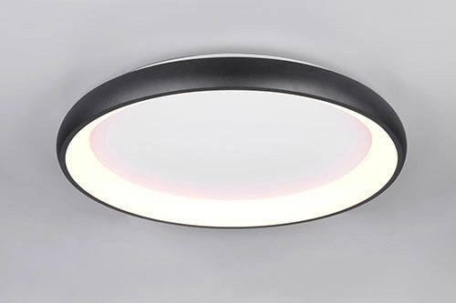 Led ceiling light Cardona black - Ø 75cm