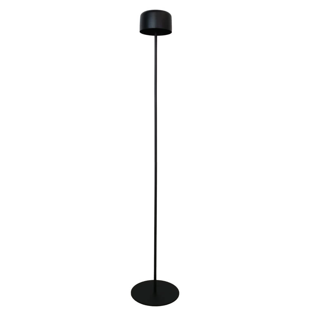 Sleek patio lamp Roccanova Solar Black with USB Eglo 9008606355075