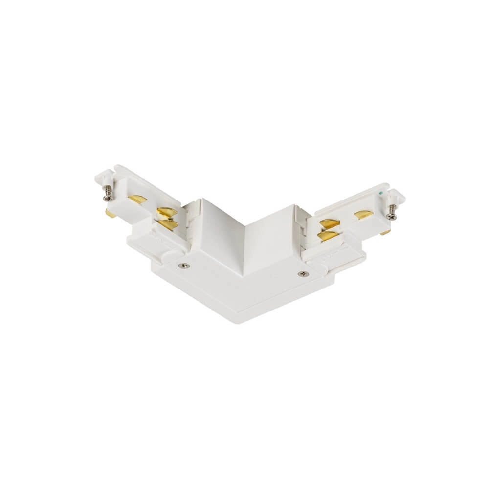 Adjustable S-Track L-connector DALI white