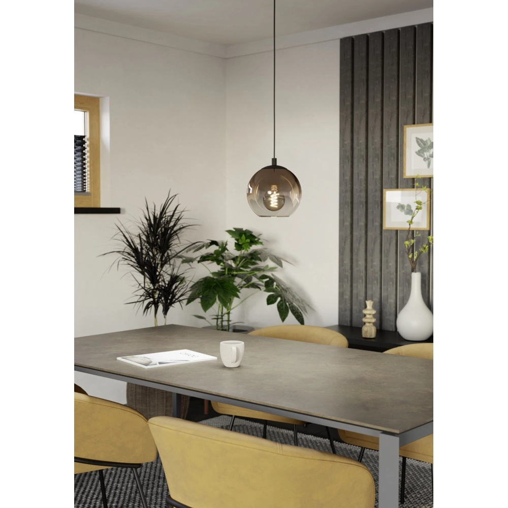 Pendant lamp Ariscani 1 black Eglo 9008606358045