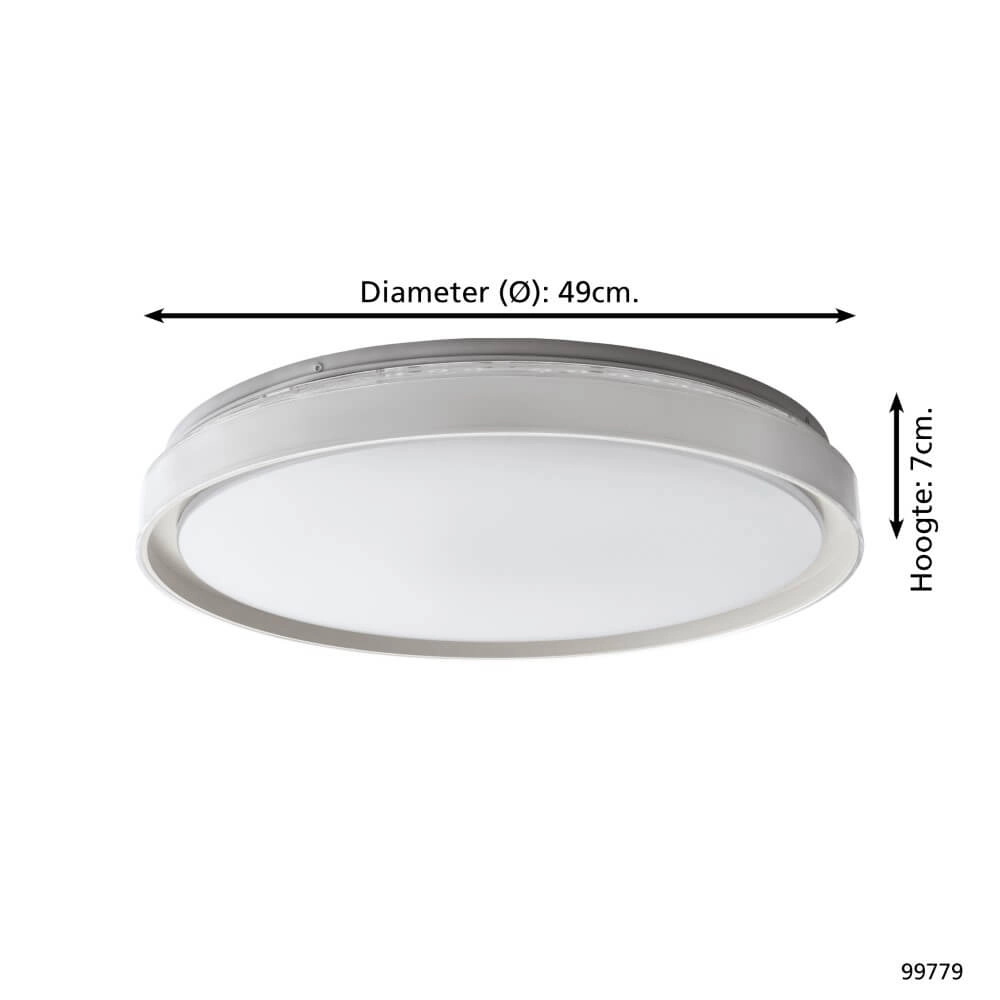 LED ceiling lamp Seluci Ø 49cm Eglo 9002759997793