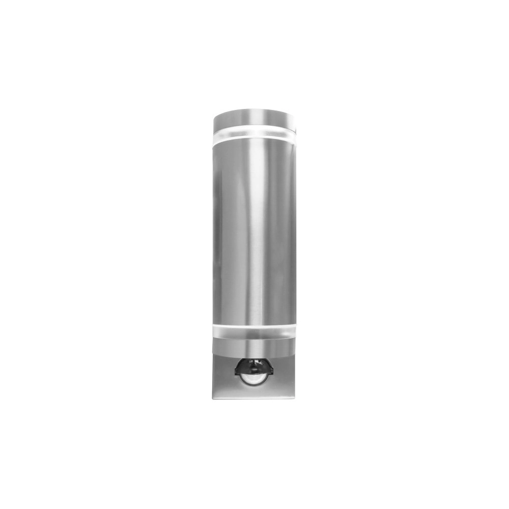 Double wall spotlight with sensor Opden Stainless steel - 2x GU10 Lyora 5055788285663