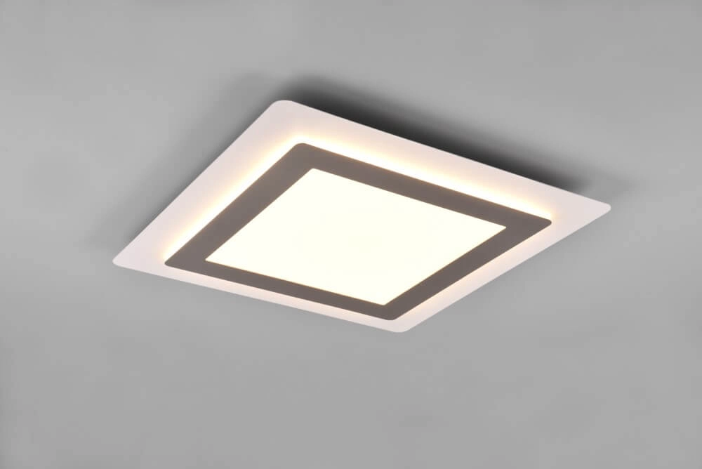 Square design ceiling lamp Morgan nickel Trio 4017807574395