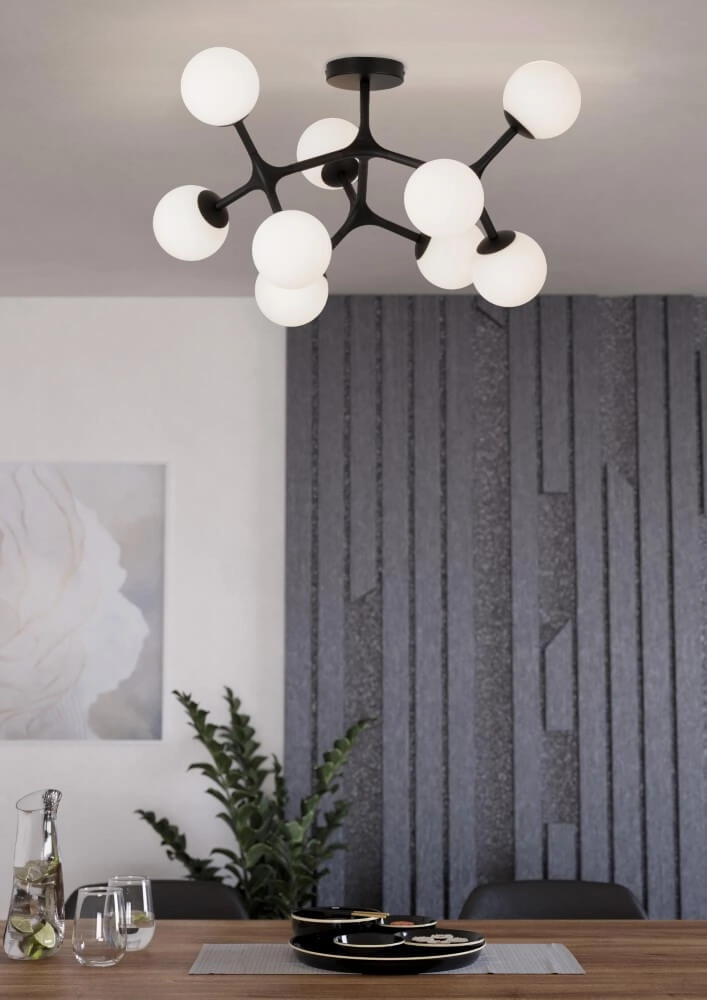 Designer ceiling lamp Maragall 9-light black Stars of Light 9002759395322