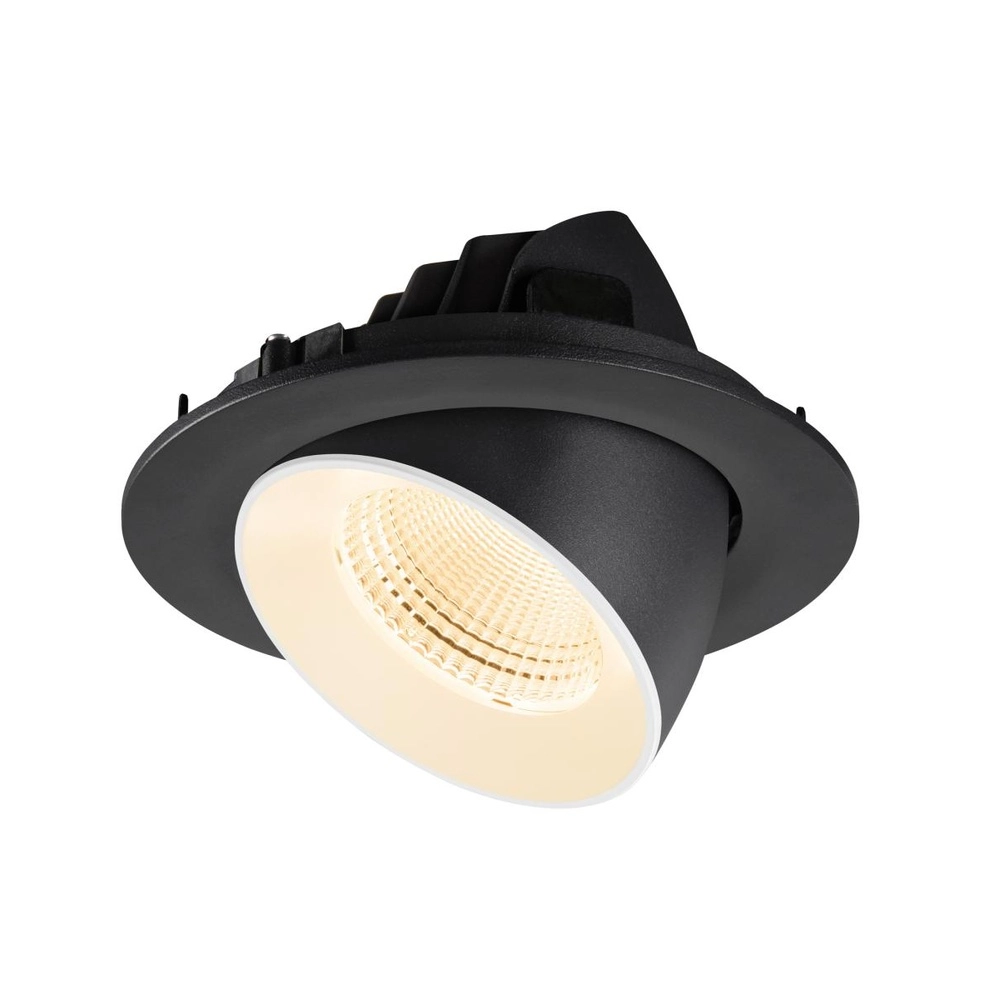Recessed spotlight Numinos Gimble L black/white 2700K - 55deg SLV 4024163310444