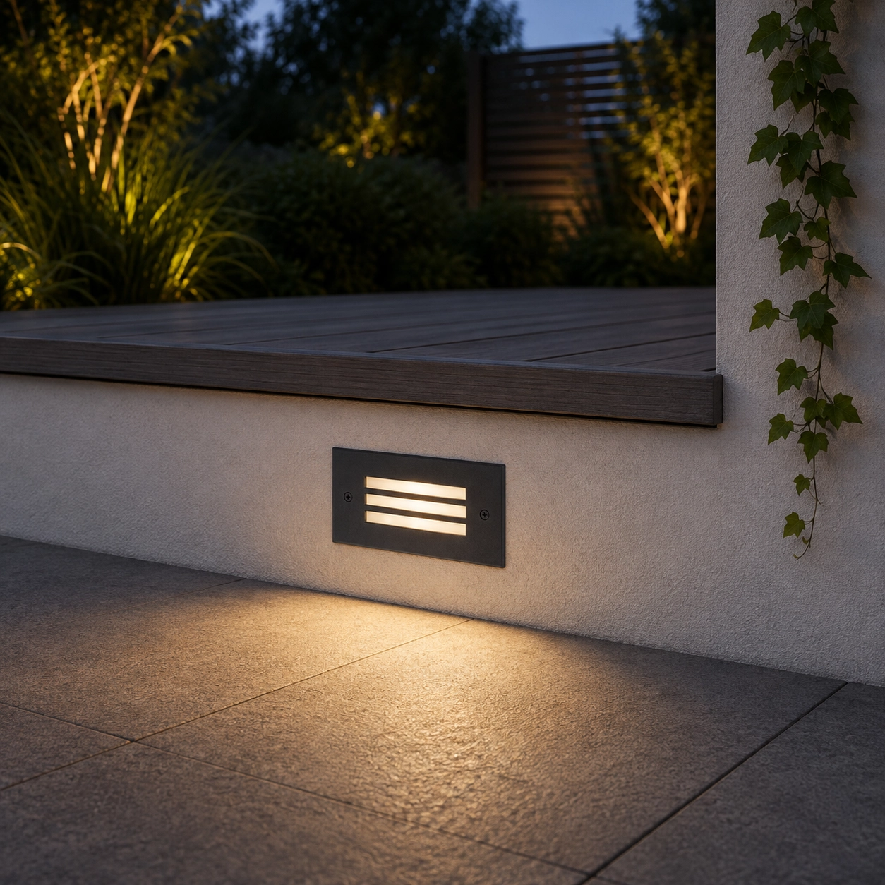 Sleek wall lamp Off 17cm with ridges