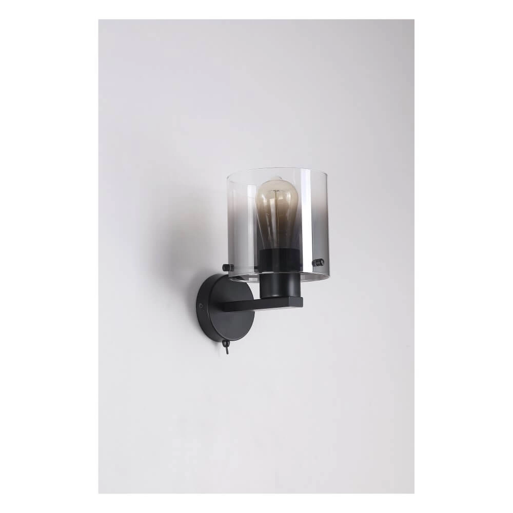 Black wall lamp Sweden design Searchlight 5053423272016