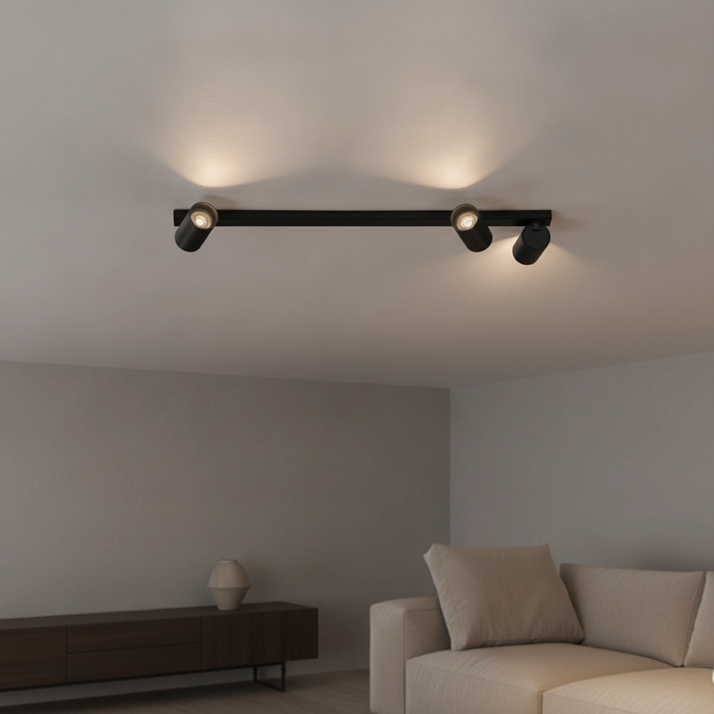 3-light ceiling lamp Oso black
