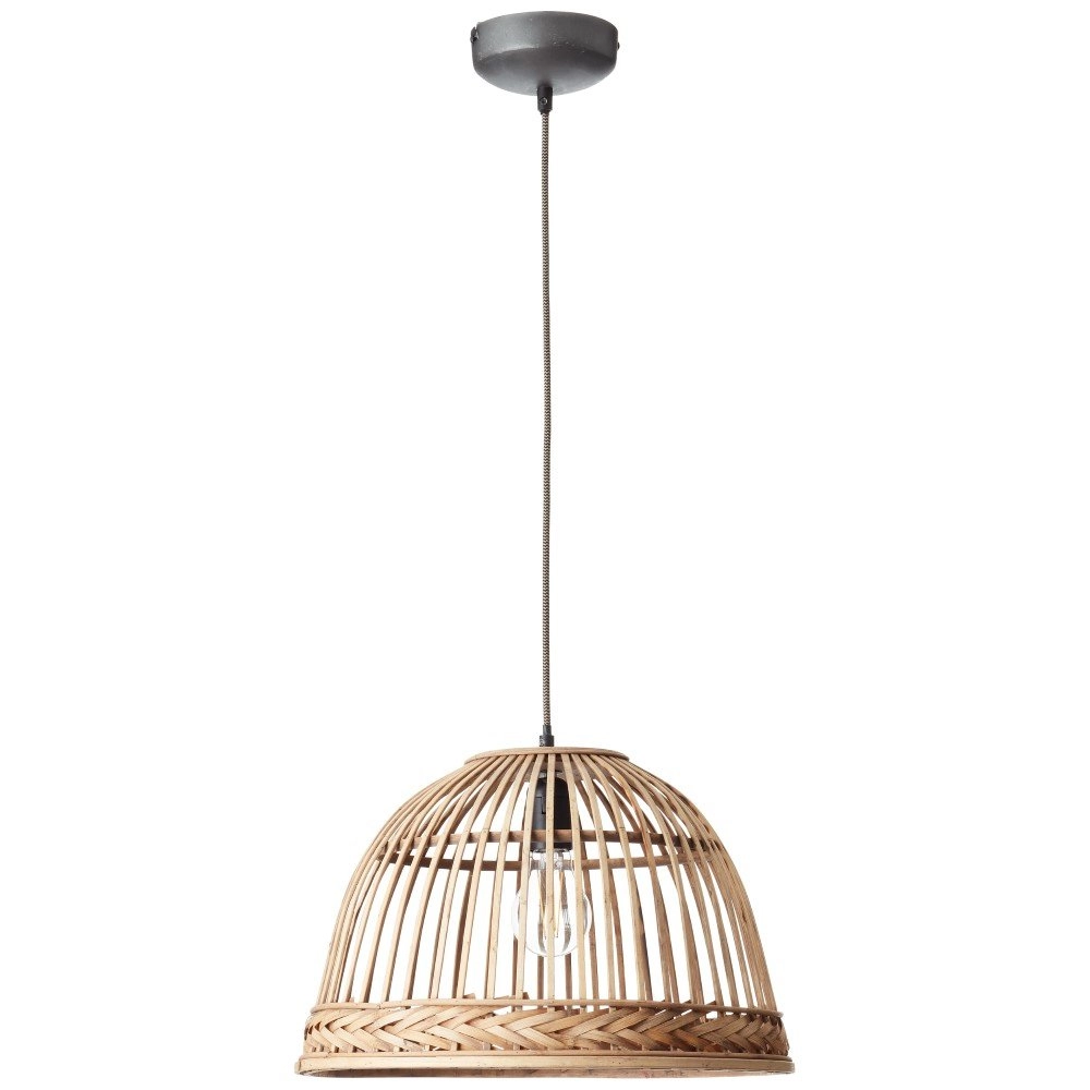 Rattan hanging lamp Padget Ø 42cm Brilliant 4004353351617