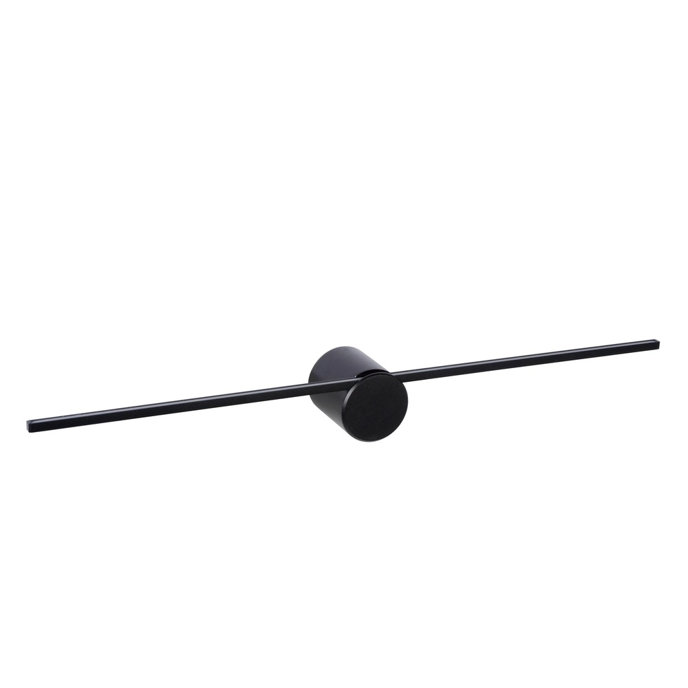Sleek bathroom wall lamp Mizar IP44 60cm black