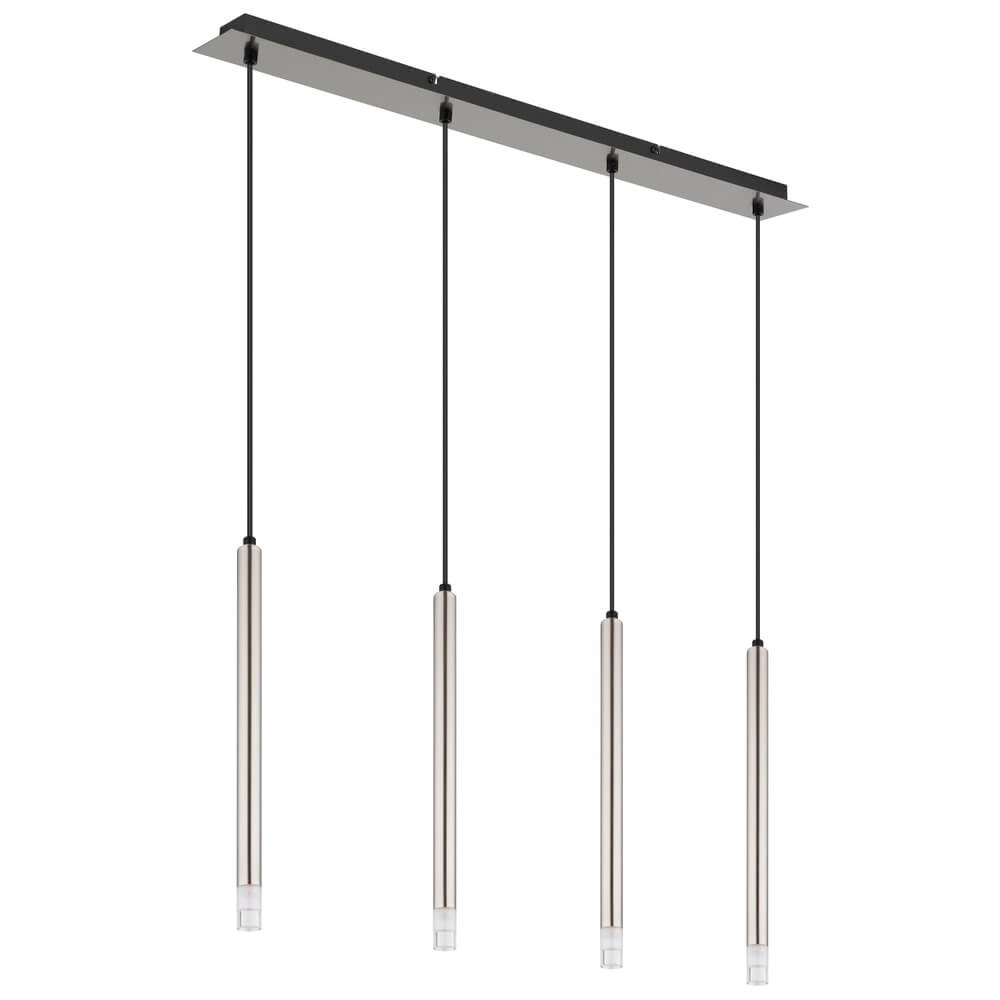Design pendant lamp Ryan 4-light nickel Globo 9007371487042