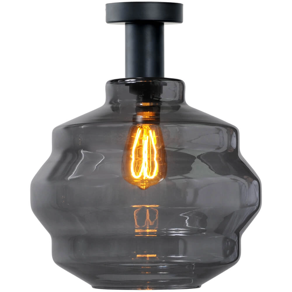 Ceiling lamp - Ø 30cm - Porto with Ball smoke glass Ø 30cm