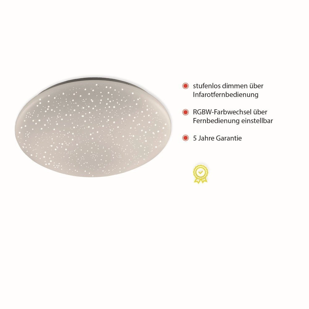 Adjustable ceiling light Skyler RGB 38cm with star effect Just Light 4043689928896