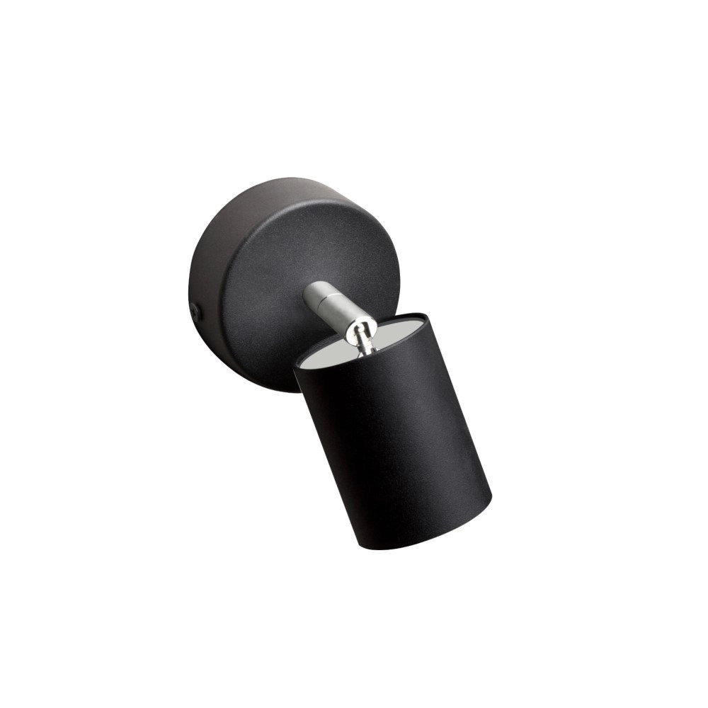 Single surface-mounted spotlight Eye black