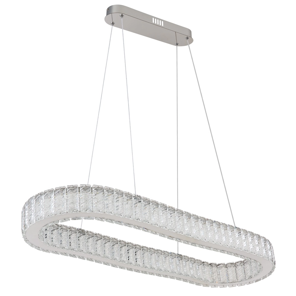 Oval pendant lamp Mucky chrome Globo 9007371445998