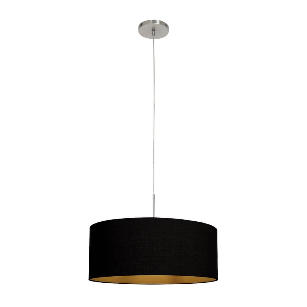 Pendant lamp Sparkled Light metal with black shade Steinhauer 8712746175486