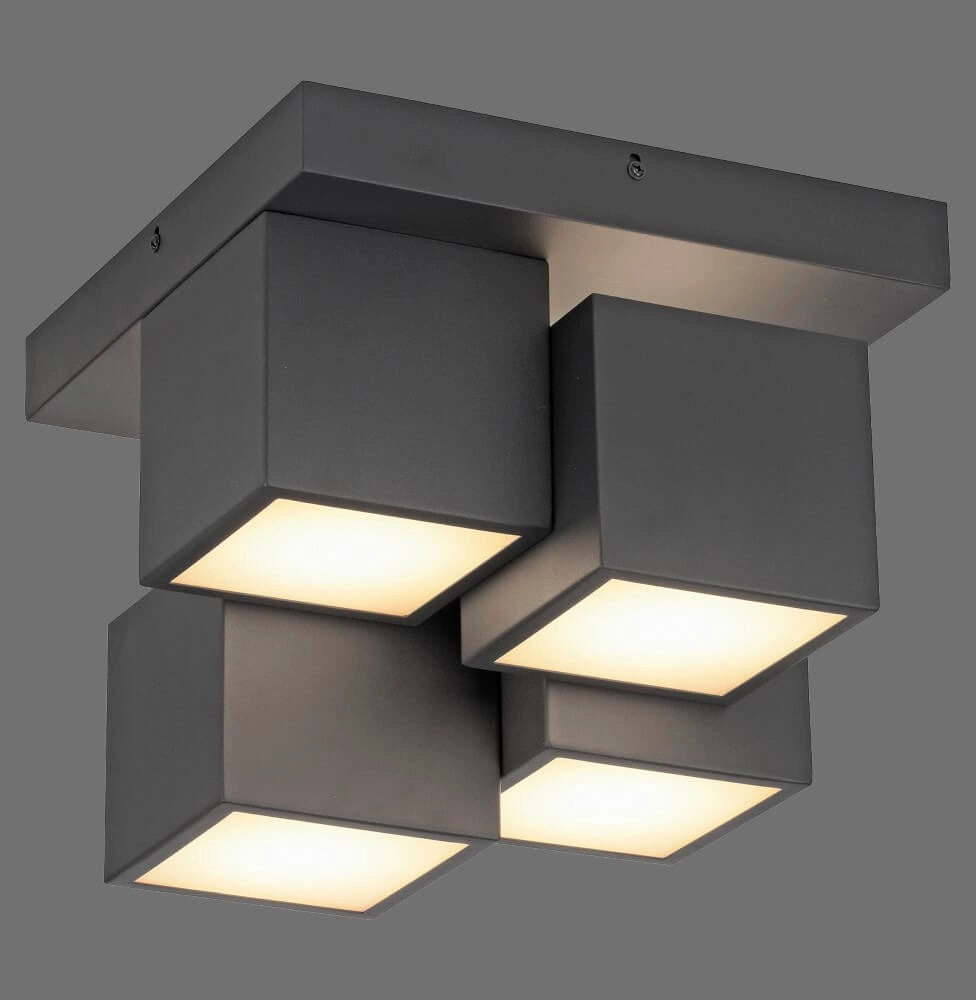 Black ceiling lamp Tetris black Just Light 4043689004538
