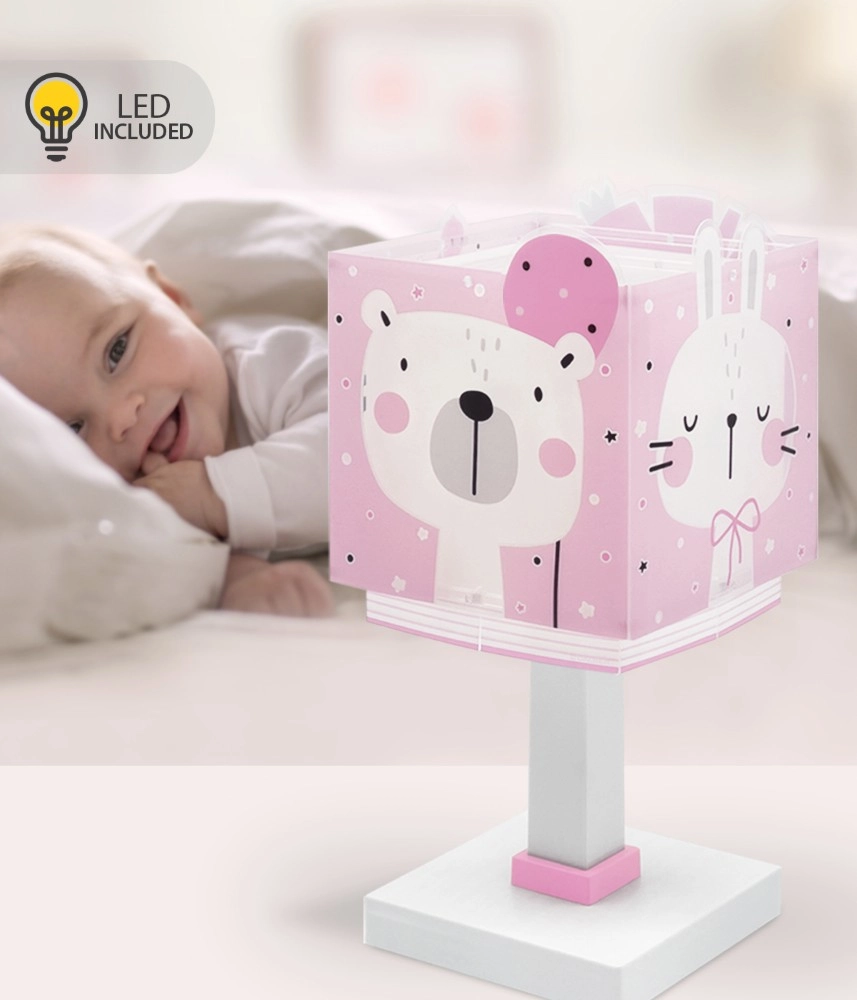 Children's room table lamp Baby Jungle pink Dalber 8420406002392