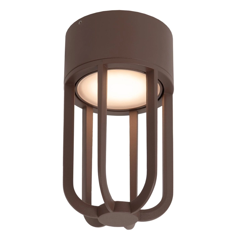 Ceiling lamp Wells Rusty brown Lucide 5411212334107
