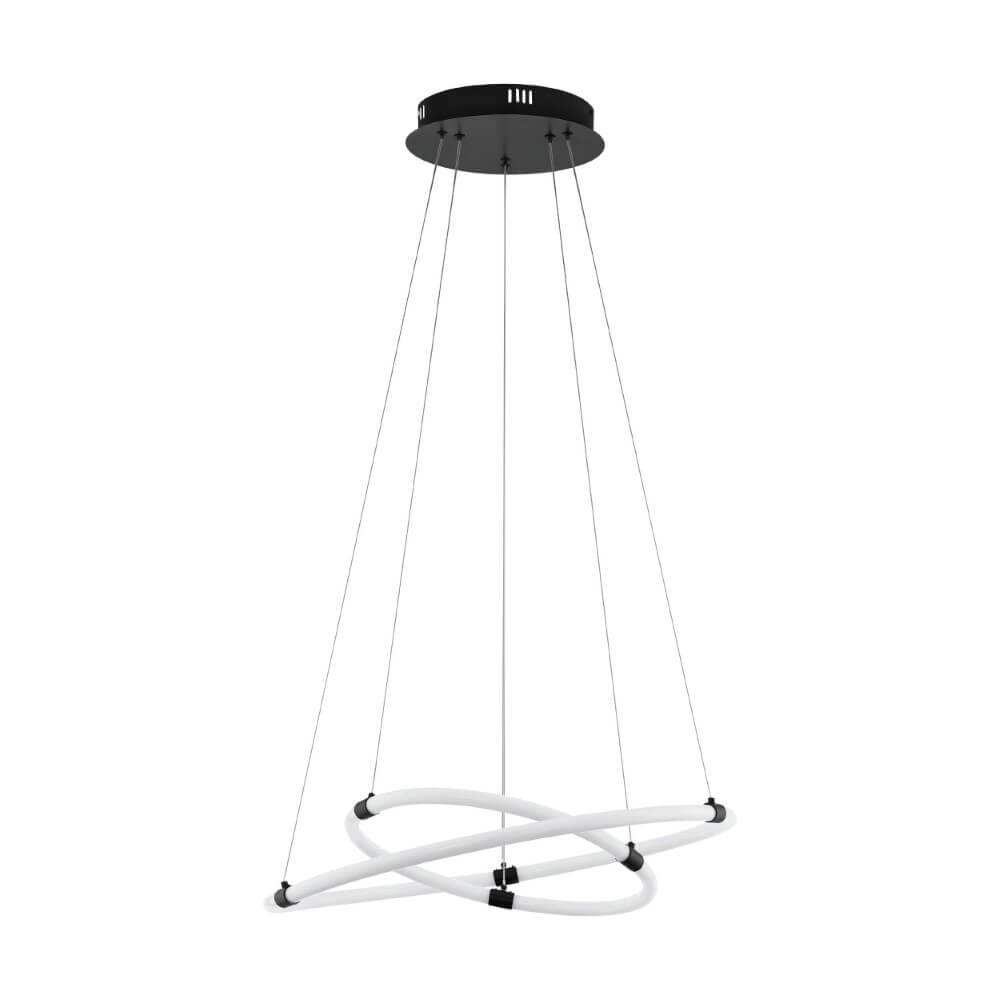 Design hanging lamp Banderillas white with black