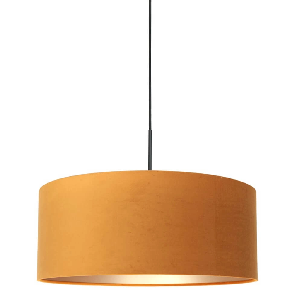 Hanging lamp Sparkled black with gold