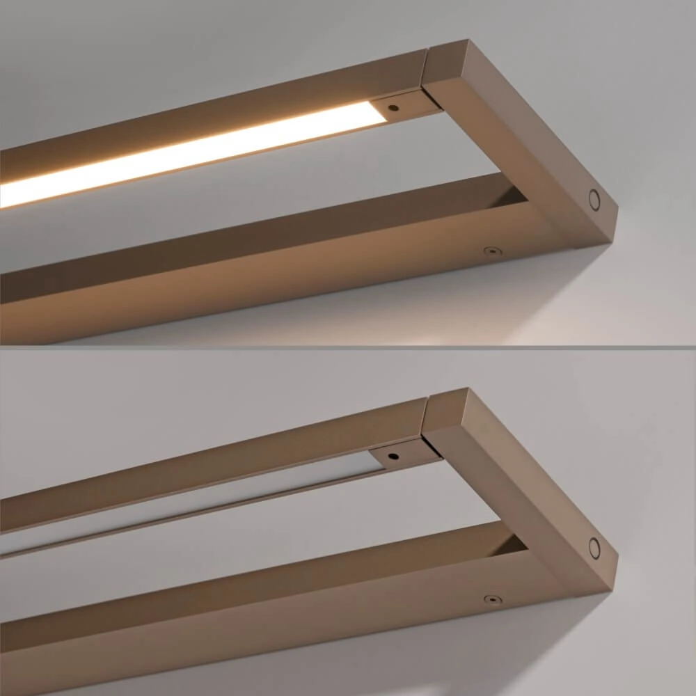 Sleek wall lamp Pure Puro bronze 50cm Paul Neuhaus 4012248384213