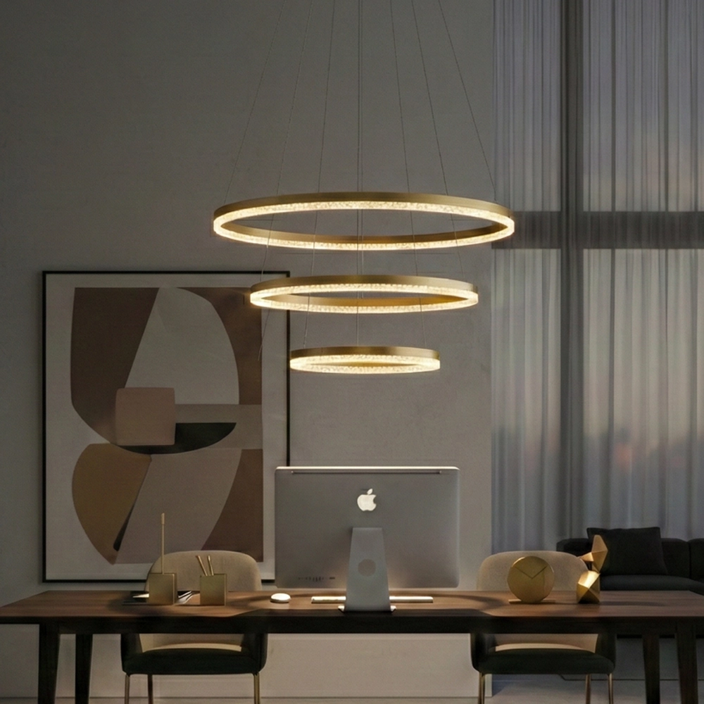 Pendant lamp Adria gold Ø 80cm