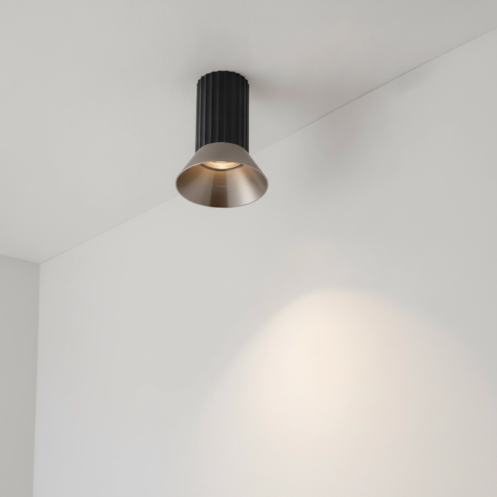 Ceiling spotlight Luvia black with bronze