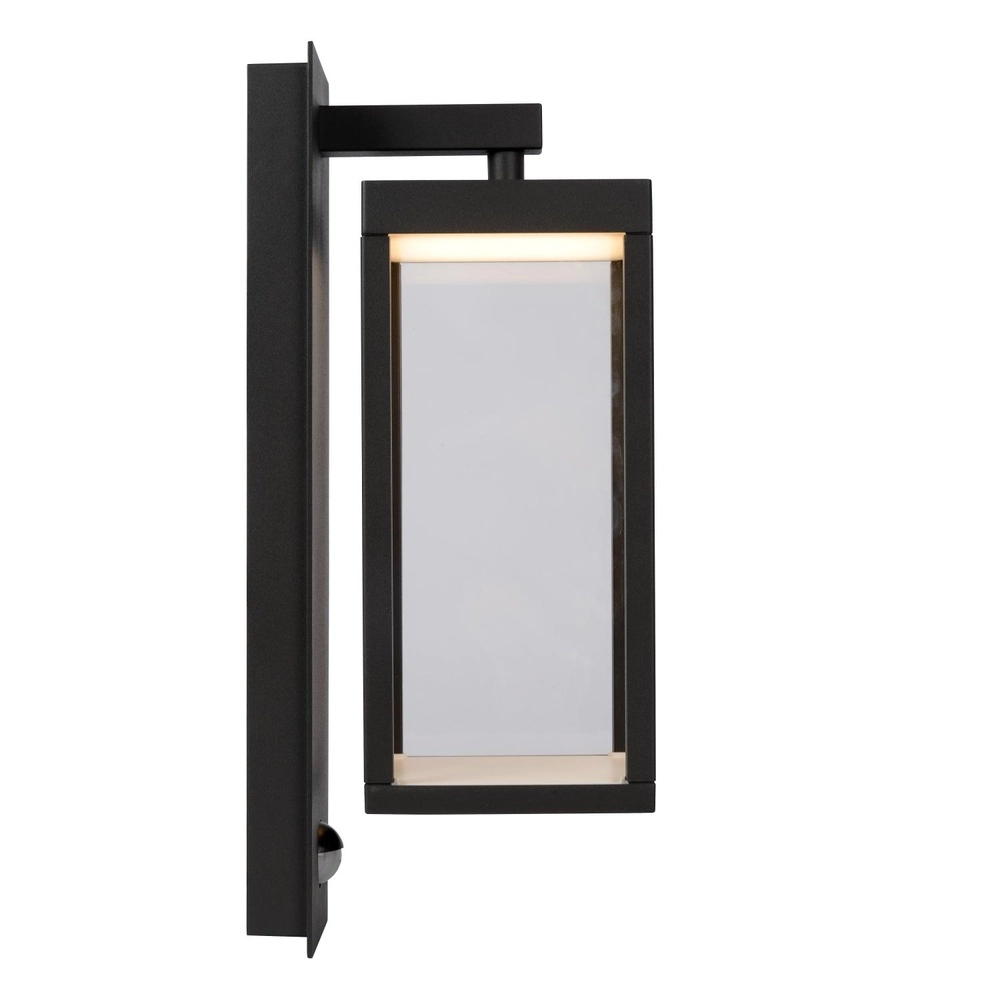 Desing wall lamp Clairette anthracite with motion sensor Lucide 5411212281104