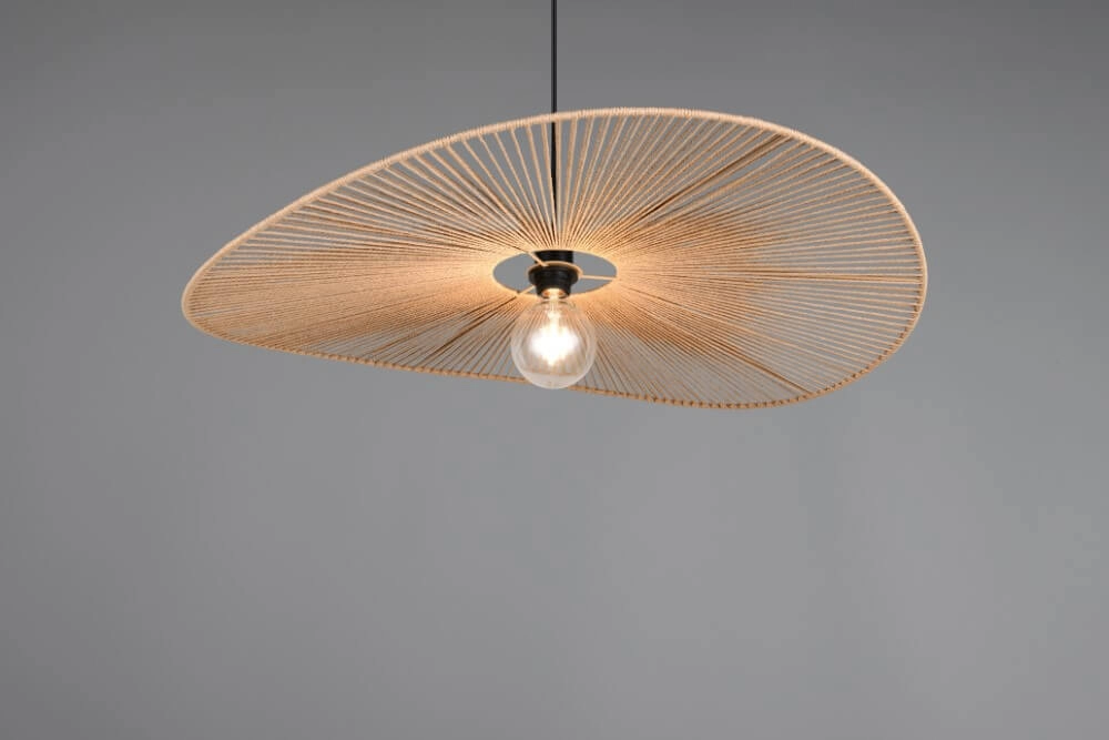 Large japandi pendant lamp Laurine Ø 78cm Trio 4017807637632