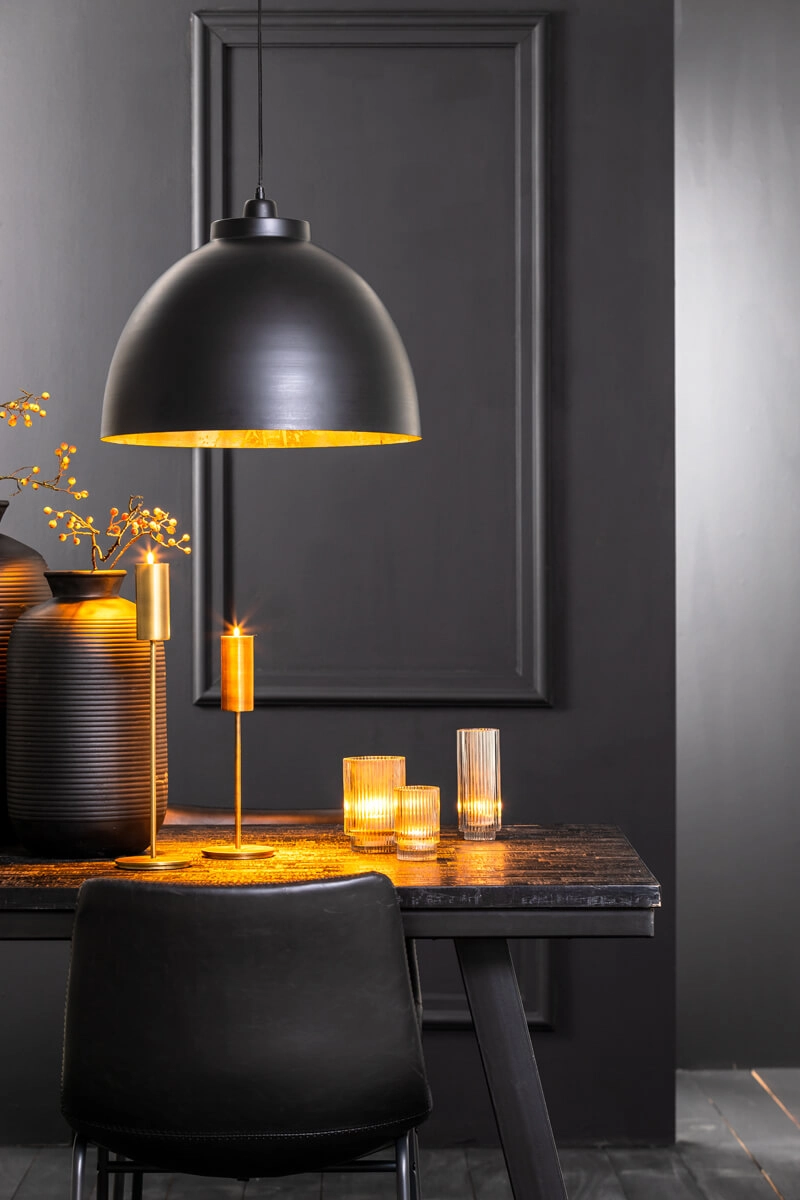 Country Pendant Lamp Kylie black Ø 45cm Light & Living 8717807059477