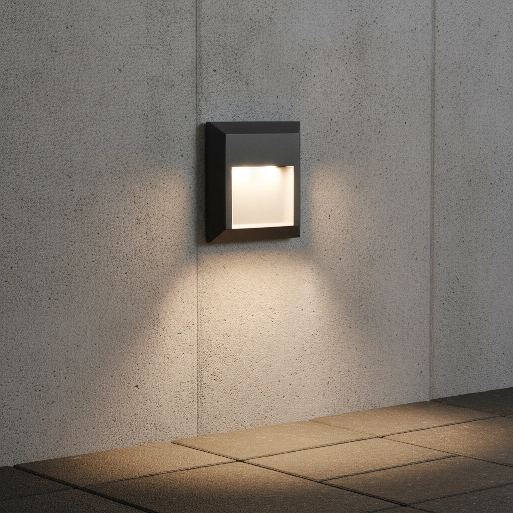 Square wall lamp Pulsar grey