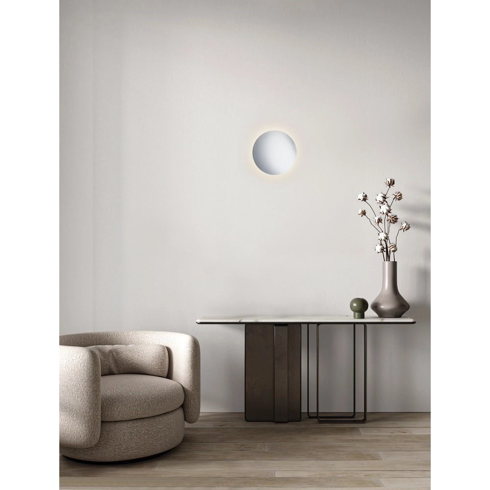Design wall lamp Alida chrome Ø 40cm Lyora 5212017470959