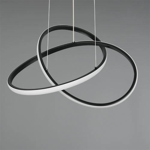 Design pendant lamp Mansa Black Trio 4017807682144