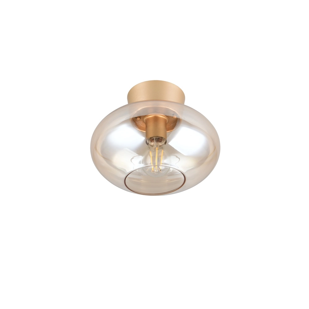 Ceiling lamp Sidera amber Ø 26cm Trio 4017807697261