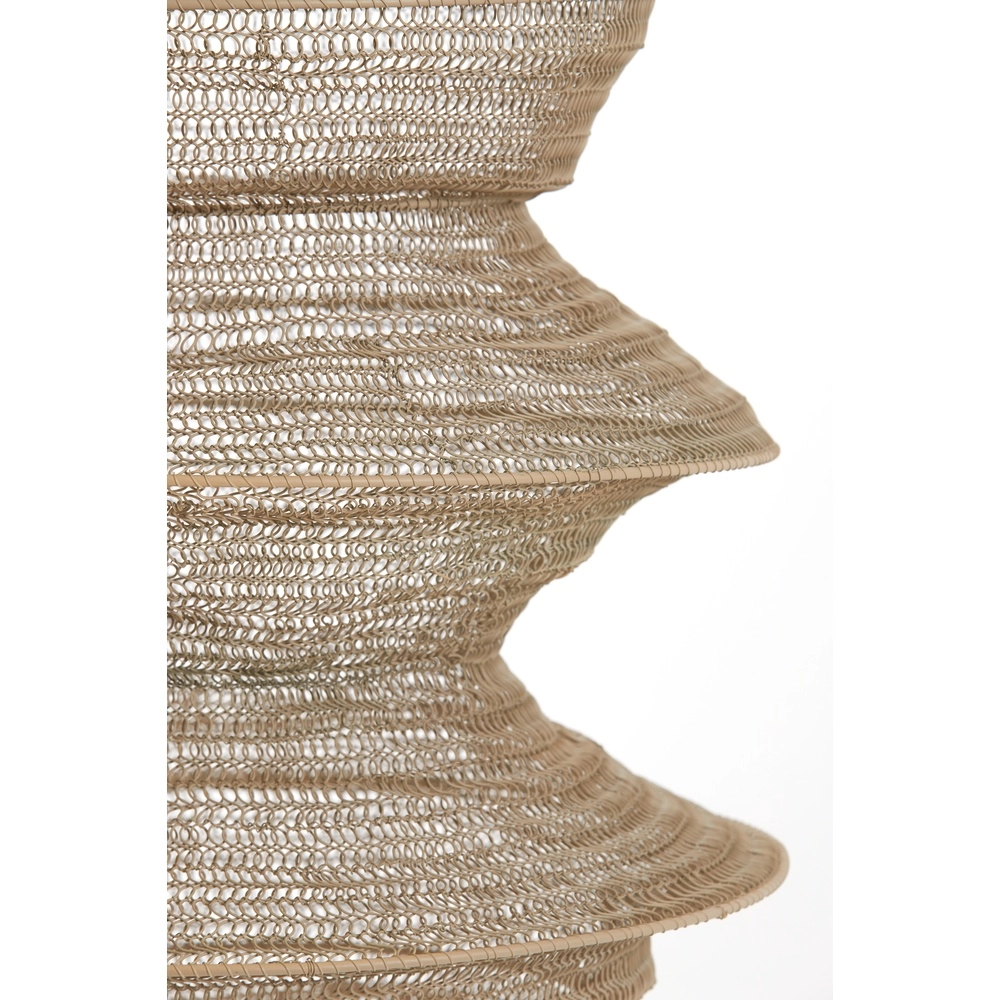 Metal net pendant lamp Nakisha Ø 40cm - sand Light & Living 8717807695033