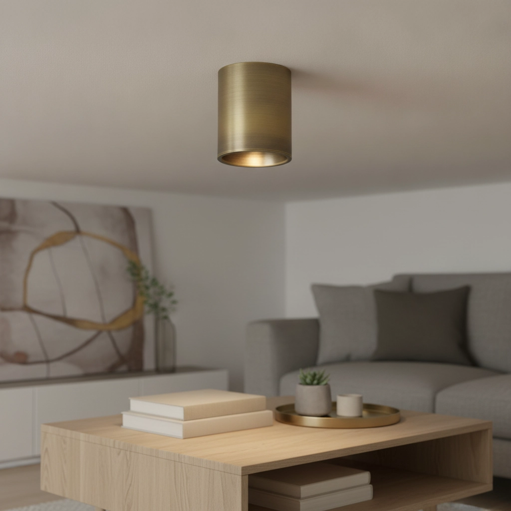 Ceiling spotlight Moreno antique bronze