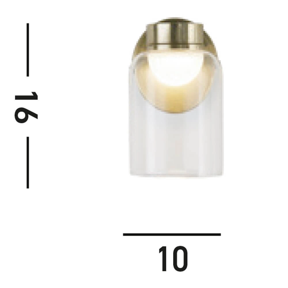 Bathroom wall lamp Highball brass Searchlight 5053423268101