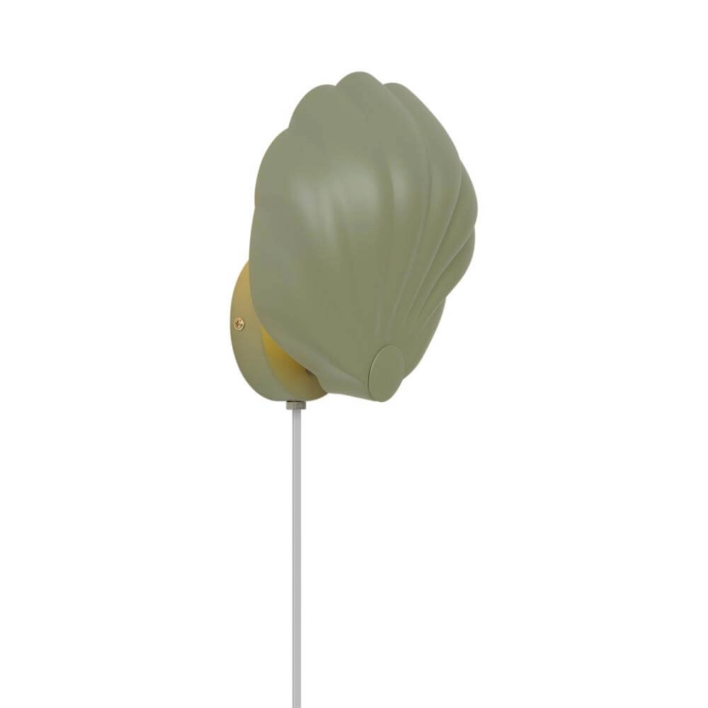 Wall lamp Konchi shell green