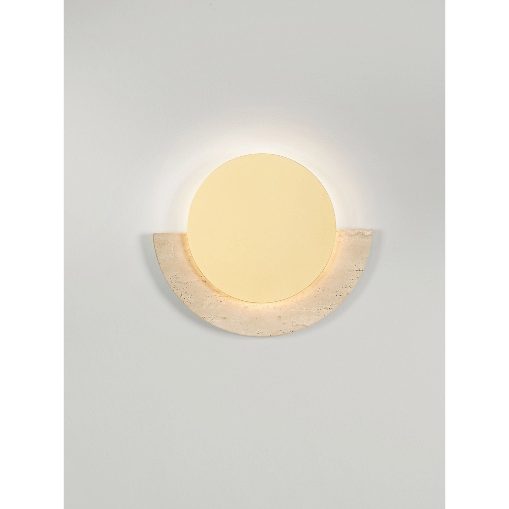 Design wall lamp Molli travertine Ø 21cm Lyora 5212063501317