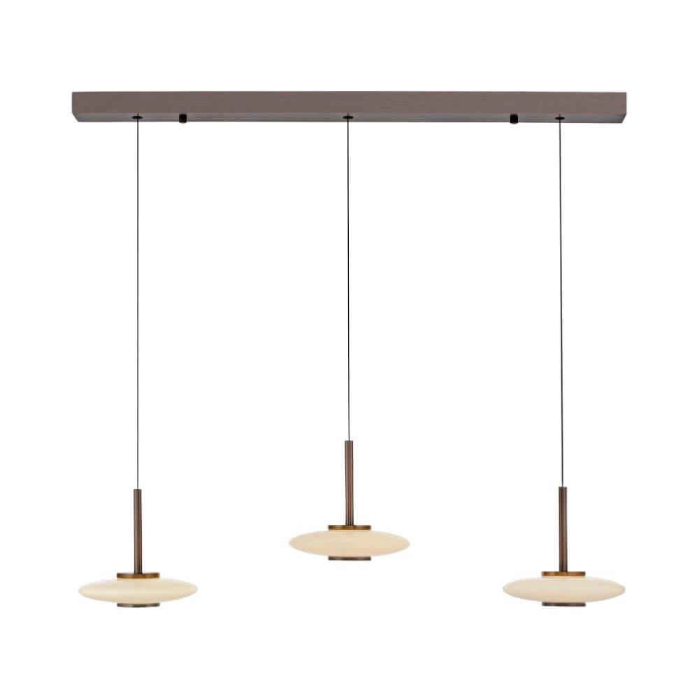 Hanging lamp 3-light Pure Vitrum designer brown Paul Neuhaus 4012248382639