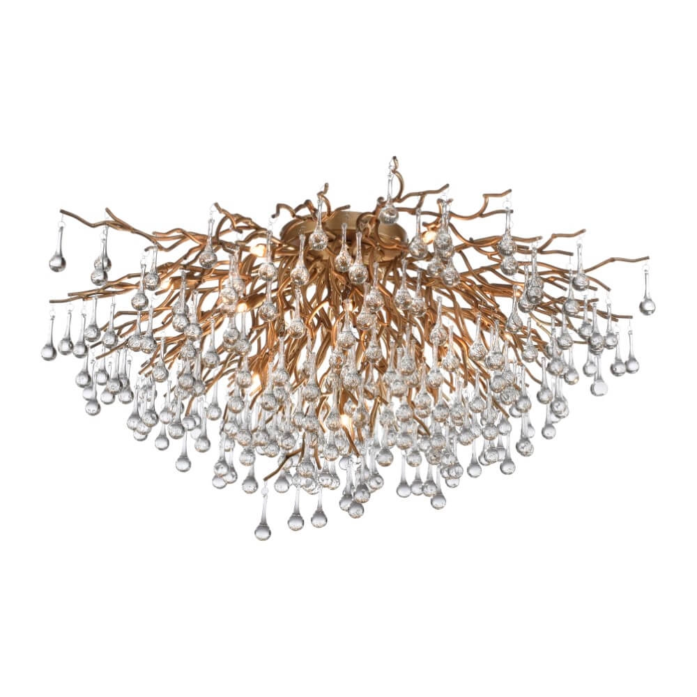 Chandelier Icicle brass 100cm Paul Neuhaus 4012248352106